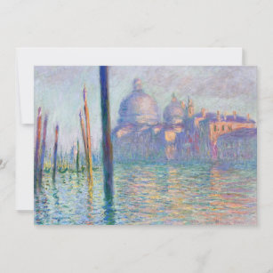 Invitación Claude Monet - Gran Canal, Venecia