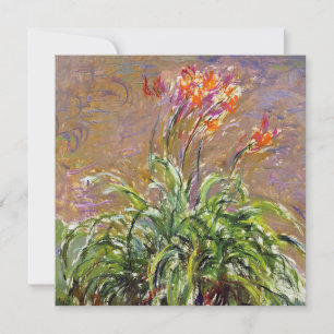 Invitación Claude Monet - Hemerocallis,