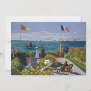Invitación Claude Monet - Jardín en Sainte-Adresse