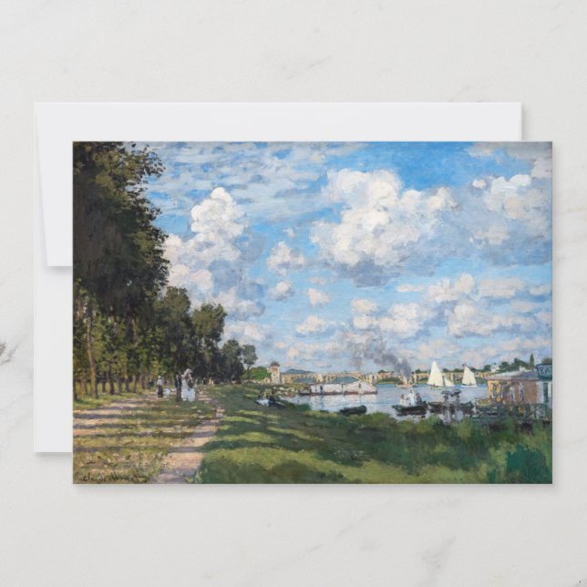 Invitación Claude Monet - La Cuenca en Argenteuil (Anverso)