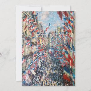 Invitación Claude Monet - La Rue Montorgueil - París