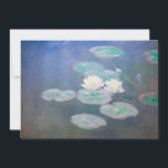 Invitación Claude Monet - Lilies de agua, efecto nocturno<br><div class="desc">Nieves por la noche / Nympheas,  Effet du soir - Claude Monet,  Petróleo sobre lienzo,  1897</div>