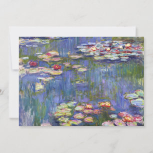 Invitación Claude Monet - Lilies de agua / Nympheas