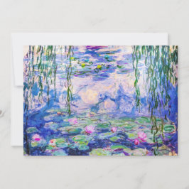 Invitación Claude Monet - Lilies de agua / Nympheas 1919