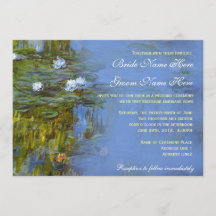 Claude Monet lirios de agua vintage boda