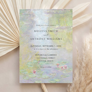 Invitación Claude Monet Nenúfares Boda de Arte Fino