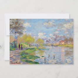 Invitación Claude Monet - Primavera por el Sena