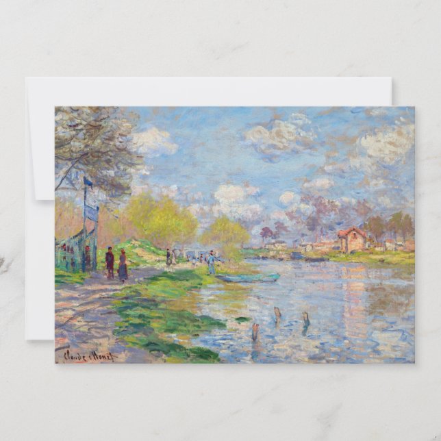 Invitación Claude Monet - Primavera por el Sena (Anverso)