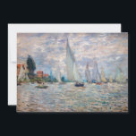 Invitación Claude Monet - Regata de barcos en Argenteuil<br><div class="desc">Regata de barcos en Argenteuil / Regate un Argenteuil - Claude Monet,  Petróleo en lienzo,  1874</div>