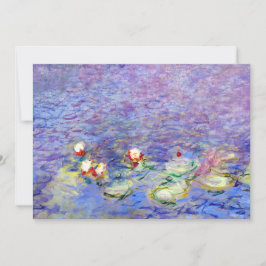 Invitación Claude Monet - Water Lilies