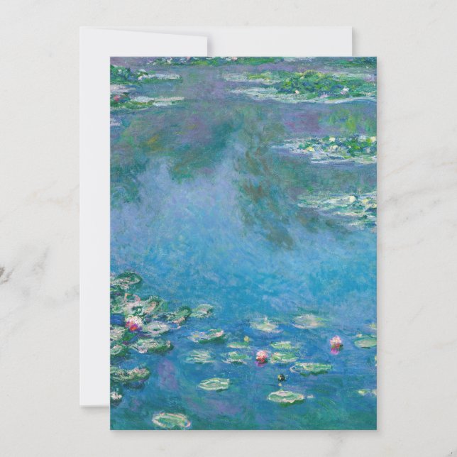 Invitación Claude Monet - Water Lilies 1906 (Anverso)