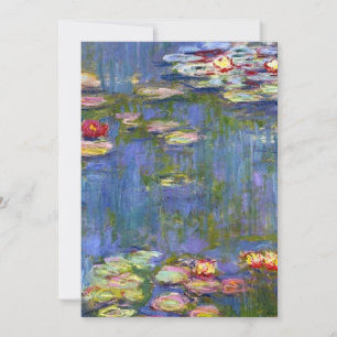 Invitación Claude Monet Water Lilies 1916 Restaurado