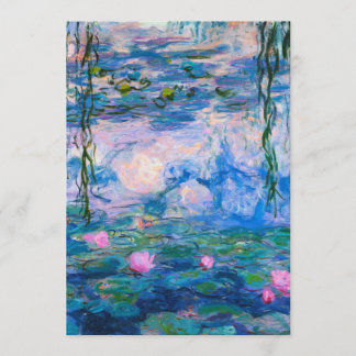 Invitación Claude Monet - Water Lilies 1919
