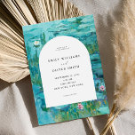 Invitación Claude Monet Water Lilies Boda<br><div class="desc">Invitación a la boda de Claude Monet Water Lilies</div>