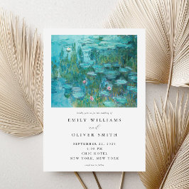 Invitación Claude Monet Water Lilies Boda