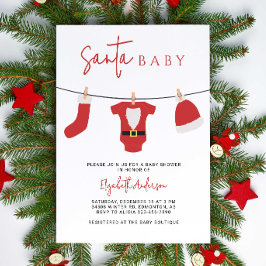 Invitación Clausura de Navidades de Baby Shower para bebés