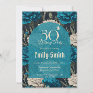 Invitación Clavel Personalizado Inspirado en Feliz Cumpleaños