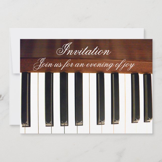 Invitación Claves de piano_ (Anverso)