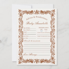 Invitación Clay Talavera Tile Consejos para el bebé con tarje