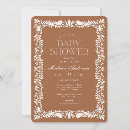 Invitación Clay Talavera Tile España Fiesta Baby Shower