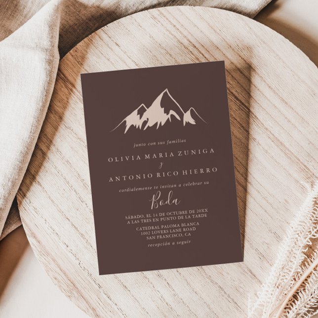 Invitación Clear Mountain Country Boda de Boda Español (Subido por el creador)