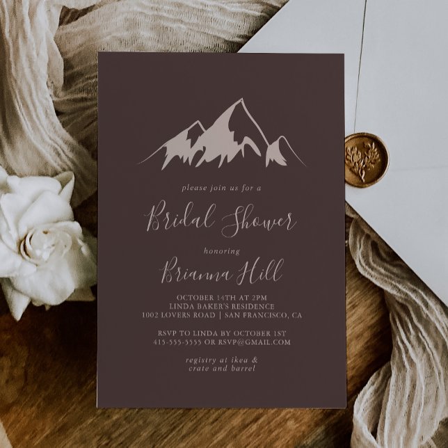 Invitación Clear Mountain Country Bridal Shower (Subido por el creador)