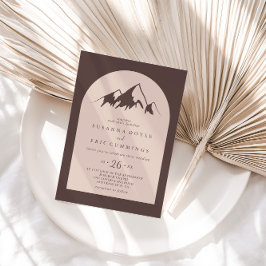 Invitación Clear Mountain Country Casual Arch Wedding