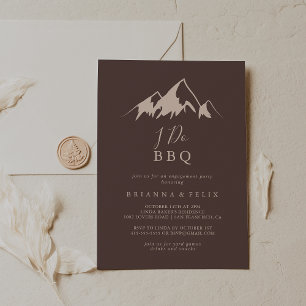 Invitación Clear Mountain Country I Do BBQ Engagement Party