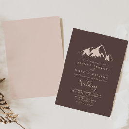 Invitación Clear Mountain Country Vintage Wedding