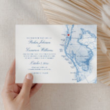 Clearwater Beach FL Map Elegant Blue Boda