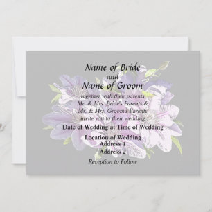 Invitación Clematis rosada