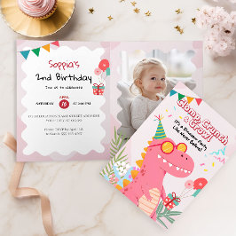 Invitación ¡Clomp, Crunch & grul! Fiesta de dinosaurios