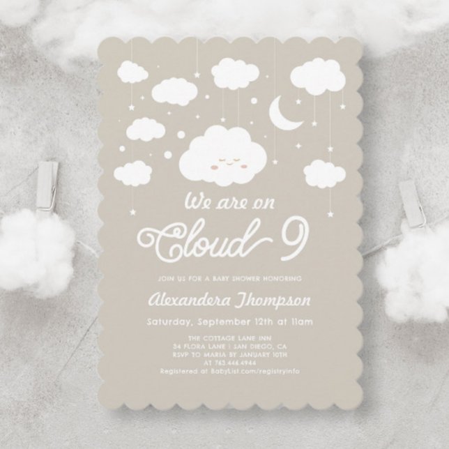 Invitación Cloud Baby Shower (Subido por el creador)