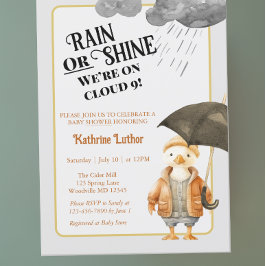 Invitación Cloud Nine Woodland Animal Baby Shower