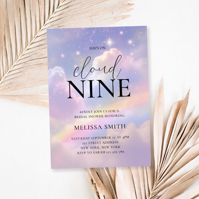 Invitación Cloud Nueve Bridal Shower (Subido por el creador)