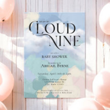 Cloud Nueve Elegante Pastel Baby Shower