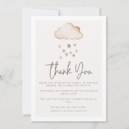 Invitación Cloud Nueve Gender Neutral Baby Shower Gracias