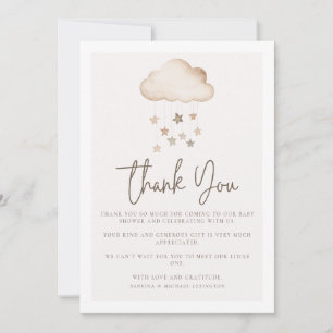 Invitación Cloud Nueve Gender Neutral Baby Shower Gracias