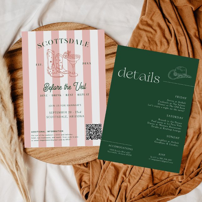 Invitación Club Campestre Desert Cowgirl | Bachelorette Weeke (Subido por el creador)