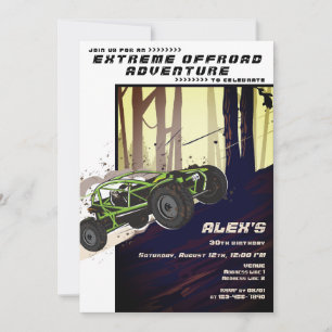 Invitación Club de coches de deportes extremos ATV UTV Aventu
