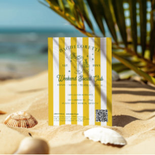 Invitación Club de cócteles de verano Bachelorette Weekend