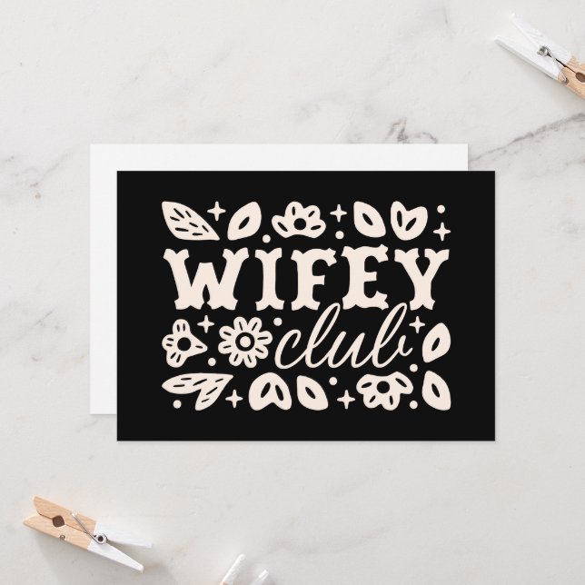 Invitación club de esposas de vaquero romance western oscuro  (Anverso/Reverso In Situ)