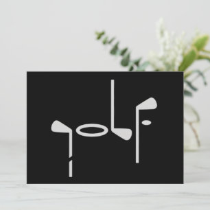 Invitación Club de Golfista Amante del Golf