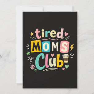 Invitación Club de Mamás Cansadas Café Humor de Mamá