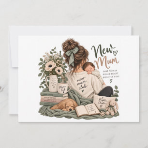 Invitación Club de Nueva Mamá: Celebración de la Maternidad c
