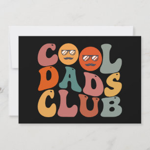 Invitación Club de Papás Geniales Papá Día del Padre Retro Gr