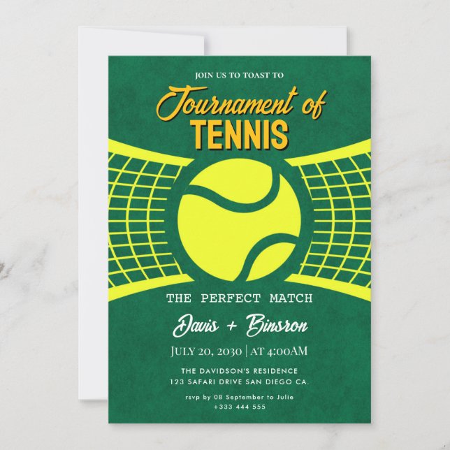Invitación Club de Tenis Country (Anverso)
