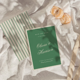 Invitación Club de Tenis Elegante Verde Guardar la Fecha