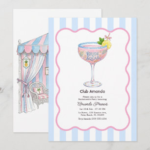 Invitación Club Novia Palm Beach Despedida de Soltera
