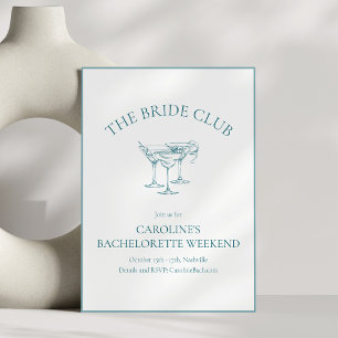 Invitación Club Social de Cóctel de Despedida de Soltera Pers